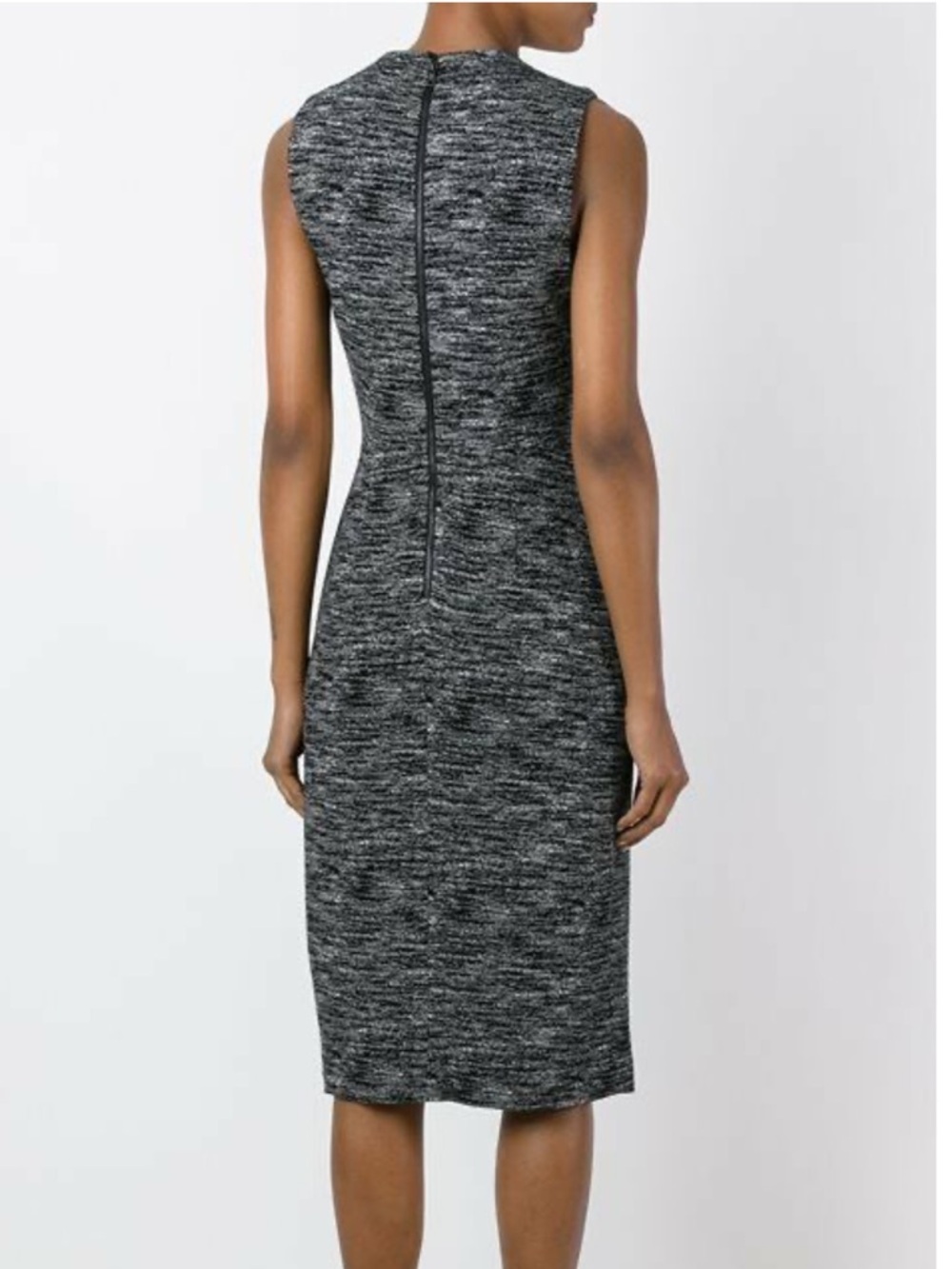 Alice + Olivia Carissa Gray Faux Wrap Dress Size 0 Sleeveless Sheath - Picture 3 of 17